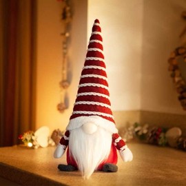 Marco Paul Christmas Decorations 35cm Christmas Gonk Plush Gnome Red Xmas Decorations Indoor Christmas Decorations Swedish Santa Christmas Gonks Decorations Soft Gnome Christmas Decorations