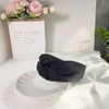 KOVOLITU Black Knotted Headbands for Women Fashion Headband Satin Wide