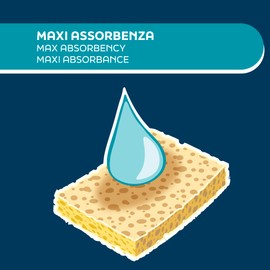 TONKITA | Jumbo Roll Schwammtuch auf Rolle, 12 extra große Tücher 25 x 24 cm, 100% biologisch abbaubar und kompostierbar, super saugfähig und leicht zu auswringen – für alle Oberflächen