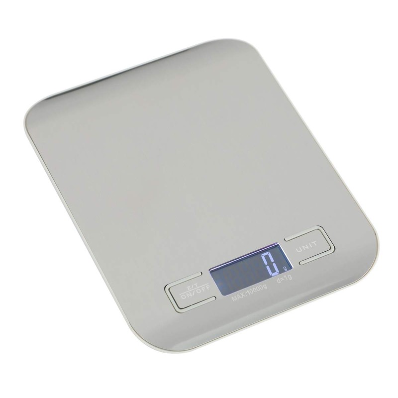 LINZI Digital Kitchen Scale 10kg 22lbs, Premium Stainless Steel Ultra
