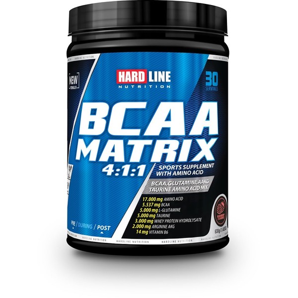 Hardline Nutrition Bcaa Matrix - Böğürtlen Aromalı, 630 Gr