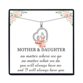 EPIRORA Gifts for Mum Daughter,Mother And Daughter Necklace丨Mum Mother Daughter Gifts,Christmas Mother's Day Birthday Gifts for Mum Or Daughter