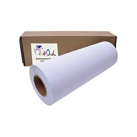 InkOwl Sublimation Paper Roll 17 Inches x 328 Feet, 1 Roll, 3" Core, 105gsm