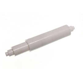 TOILET ROLL HOLDER SPARE WHITE PLASTIC SPRUNG ROLLER ( pack of 2 )