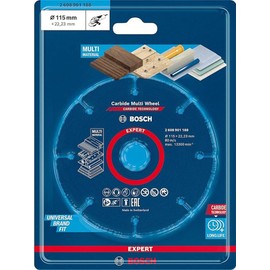 Bosch Professional 1x Expert Carbide Multi Wheel Cutting Disc (for Hardwood, Ø 115 mm, Accessories Small Angle Grinder)