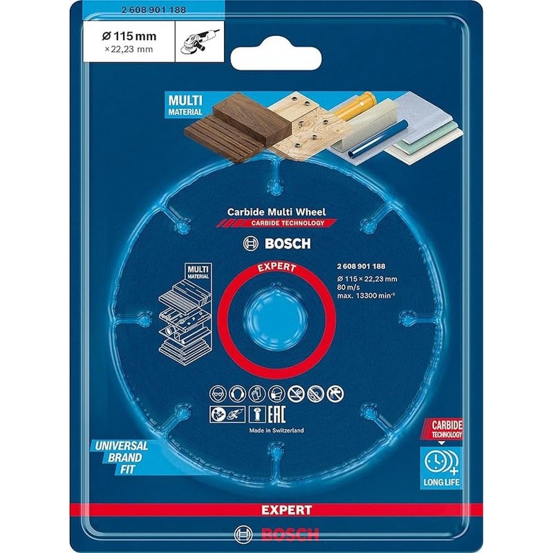 Bosch Professional 1x Expert Carbide Multi Wheel Cutting Disc (for