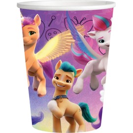 BeenSmile, My Little Pony Cups, Children's Cups, Children's Birthday Decoration, Party Supplies, 8 Units, 250 Ml