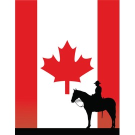 Canadian Flag Maple Leaf Canada'a Best Kept Secrete Holiday'sBeach Coast Seashore Coastline Sand Shipwreck Lakeshore Beach House Crab Surfing Boogie Board Girl Boy Bedroom Wall Decal Sticker 16x20 Inches