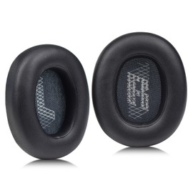Almohadillas de repuesto para auriculares inalámbricos JBL Live 650 650BTNC 660BTNC Bluetooth con cancelación de ruido (negro)