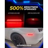 AUTOONE LED Side Marker Lights Red & Yellow Compatible With