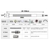35cm Long M8 x 3/8" Inch BSP Flexible Tap Connector