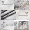 Sonbraux Marble Shower Curtains for Bathroom Grey and Gold Abstract