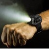 Maxbei Waterproof LED Tactical Display Rechargeable Wrist Watch Flashlight Multi