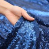 Eternal Beauty Sparkly Rectangle Sequin Tablecloths Wedding Party Banquet (Navy