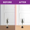 Door Stopper with Adhesive Bracket Stickers, No Drilling or Tools