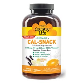 Country Life Cal-snack Chewable Calcium With Magnesium 1000m