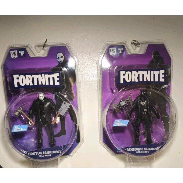 Jazwares Fortnite Brutus (Shadow) And Renegade Shadow 4" Solo Mode