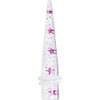 Body Candy 0 Gauge Clear Acrylic Glitter Purple Star Confetti