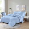 Microfibre Duvet Cover Set, Ultra Soft Bedding, 100% Polyester (Sky