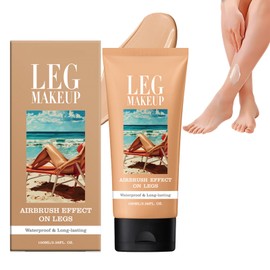 Leg Make Up Waterproof - Body Makeup for Legs - Leg Make Up to Cover Veins - Full Coverage Body Concealer Tattoo Cover Up Makeup - Long Last Body Coverage Perfector,100ml(#02 Medium Glow)