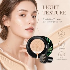 Base De Maquillaje Moisture Cushion Cc Cream Para Pieles Maduras - Corrector Bb Impecable Con Efecto Hongo Air Cushion Cc De Larga Duración Y Resisten