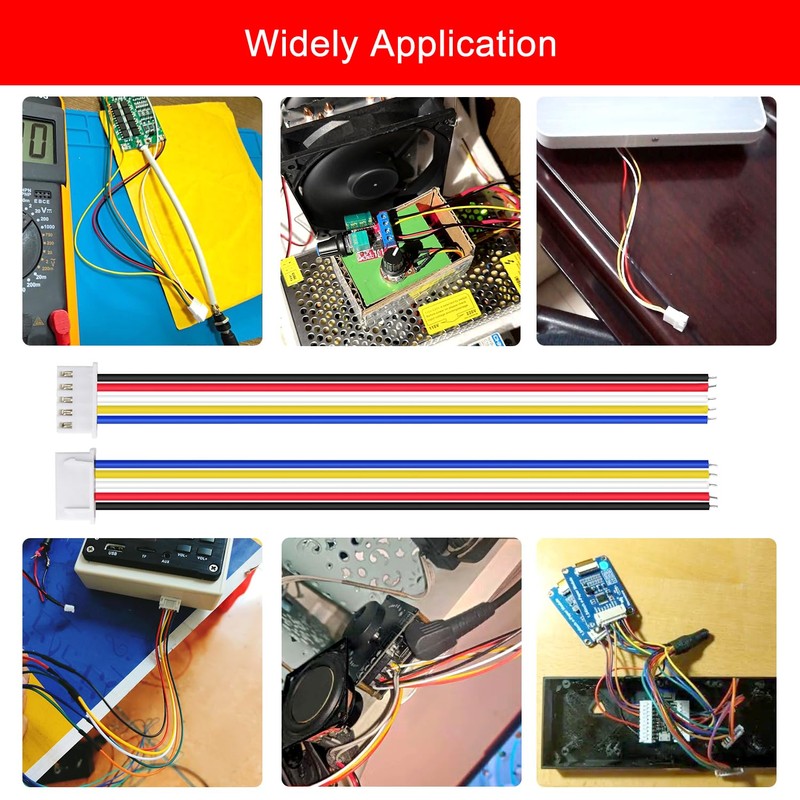 Lyeteung 20 Sets JST 2.54 XH 5 Pin Connectors, Mini
