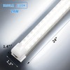 CNSUNWAY LED Shop Light 2FT, 24W 3600LM 6500K Super Bright,