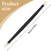 Yuanchu Black Short Handbag Handle Strap, 19 Inch PU Leather
