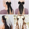 Hair Clips with Big Bow Soft Silky Satin Hair Clip