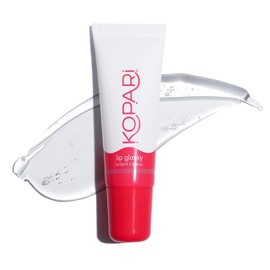 Kopari Kopari Coconut Lip Glossy - Clear Lip Oil Gloss, Sheer Non Stick Gloss, Hydrating and Moisturizing, Infused with Shea Butter & Squalane, Clear