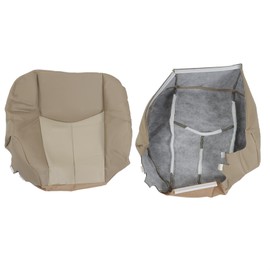 labwork Front Driver and Passenger Side Medium Tan and Tan Artificial Leather Seat Cover Armrest Cover Replacement for Yukon Sierra Denali 2003-2006