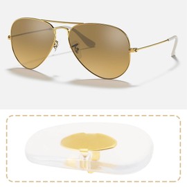 LT Easiyl 5 Pairs Replacement Nose Pads 16mm Replacement Nose Pads for Glasses Compatible with Ray Ban3025 3447 3016 3030 3026 Golden