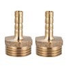 MiJunHD 2PCS Brass Reducer Connector | 6mm Hose Barb Tail