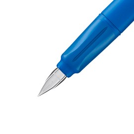 Ergonomic School Fountain Pen - STABILO EASYbuddy - Left Handed - Dark Blue/Light Blue