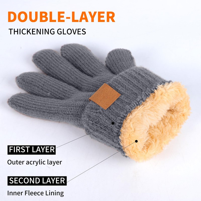 Winter Warm Gloves for Men Women Thermal Touch Screen Gloves