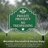 Extra-Large 2-Pack Private Property No Trespassing Signs