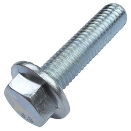 AERZETIX - C52351 - set of 10 - bolts - flange screw with hexagon head with collar - M10x40mm - DIN 6921 - hardness 8.8 - made of galvanised steel - mounting screws