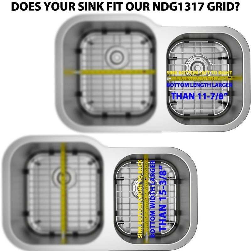 Serene Valley Sink Protector and Kitchen Sink Bottom Grid NDG1317,