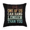 Gymnastics Rings I Can Hang Longer Rings Gymnast Throw Pillow