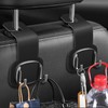 Saijer Pack of 2 Double Hooks for Car Seat Backrest,