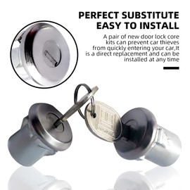 Carkio GMC LP134 608307 Ignition and Door Lock Key Cylinder Set of 2 with 2 Keys Compatible with Truck C10 C20 C30 1500 2500 3500 SUV Blazer Jimmy