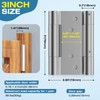 Ranbo 3 Inch Heavy-Duty 304 Stainless Steel Double Spring Hinge,