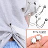 Ouliget Multi-Function Magnetic Clothing Clips,Pinless Brooch Chain Magnetic Buttons Shawl