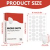 144 Stück Microdarts tag'gone patch，Kubozn Pro MicroDarts TAG'Gone Hautpflaster, Natürlich