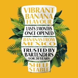 BANANA REÀL, Banana Puree Infused Syrup, 16.9 FL OZ Squeezable Bottle (Pack of 1)