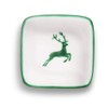GMUNDNER KERAMIK Manufaktur 0324SAQU09 Green Deer Schälchen quadratisch 9 x