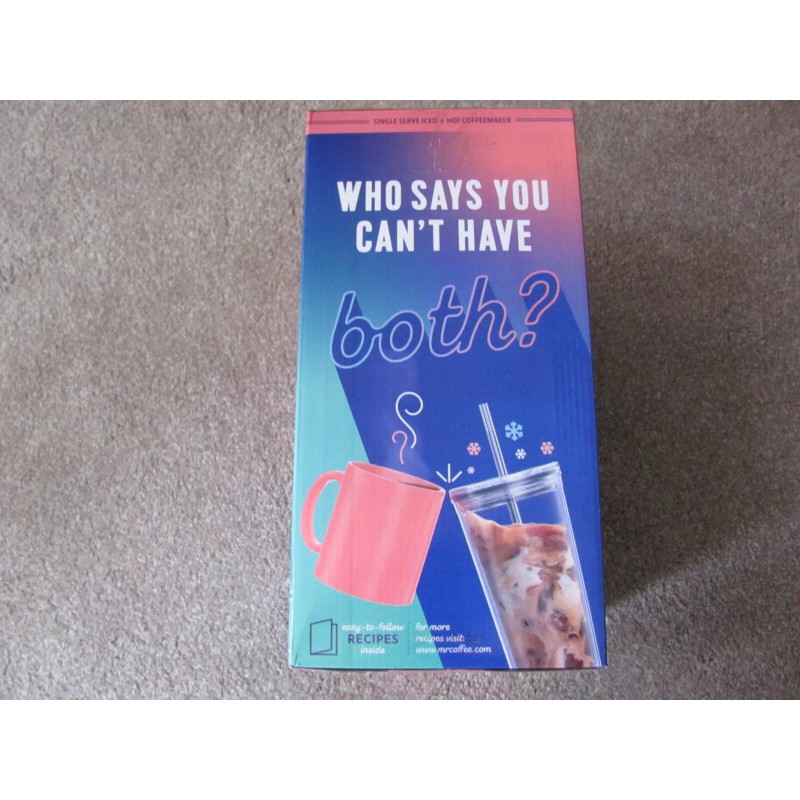 Mr. Coffee Iced Hot Single-Serve Coffee Maker w/ Reusable Tumbler