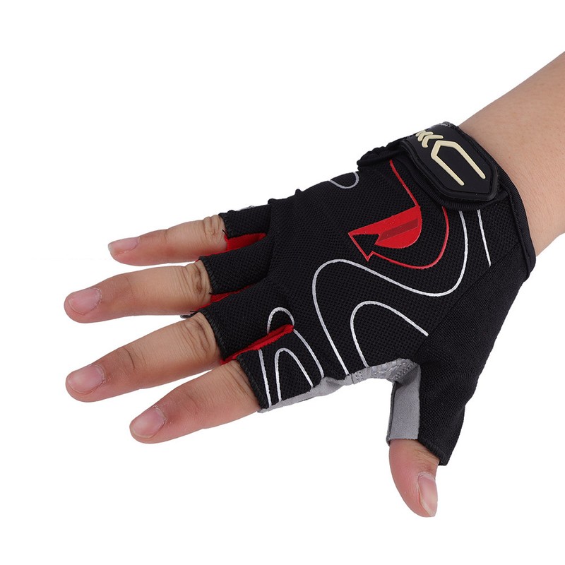Silicone Half Finger Riding Cycling Gloves Breathable Outdoor Sports Gloves