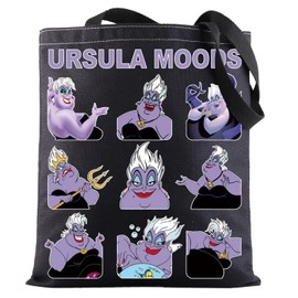 BWWKTOP Villains Ursula Tote Bag Ursula Fans Gift Ursula Moods Shoulder Bag Ursula Merchandise, Ursula Moods Bl, One Size