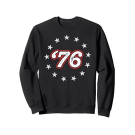 Vintage 1776 - Patriotic 4th of July '76 - Colonial Flag Sweatshirt